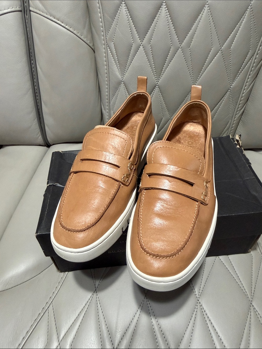 Vionic Uptown Loafer in Tan with White Sole - Picture 8 of 15
